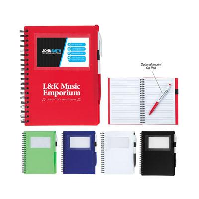 Spiral Notebook With ID Window