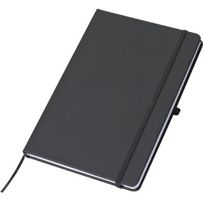 A5 notebook with lined pages