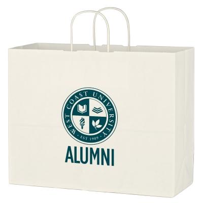 NP-139 KRAFT PAPER WHITE SHOPPING BAG