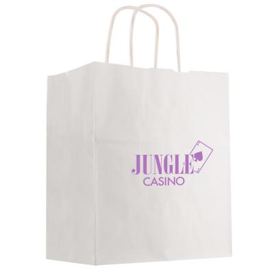 NP-137 KRAFT PAPER WHITE SHOPPING BAG