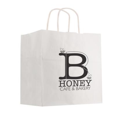 NP-144 KRAFT PAPER WHITE SHOPPING BAG