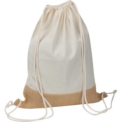 NP-074 Gymbag with jute bottom