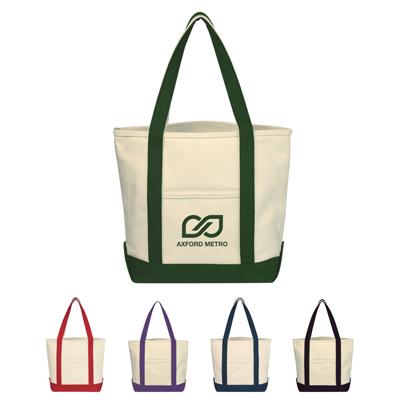 NP-125 SMALL HEAVY COTTON CANVAS BOAT TOTE BAG