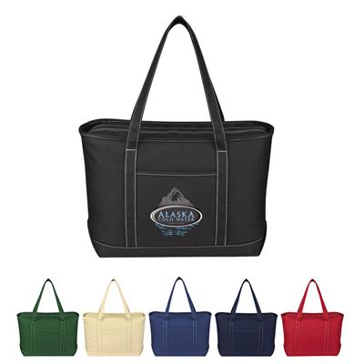 NP-117 LARGE COTTON CANVAS YACHT TOTE BAG 