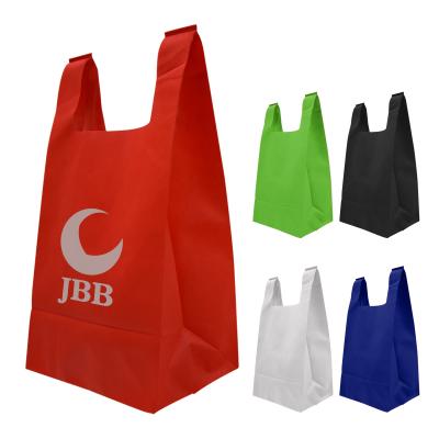 NP-042 REUSABLE T-SHIRT STYLE NON-WOVEN TOTE BAG