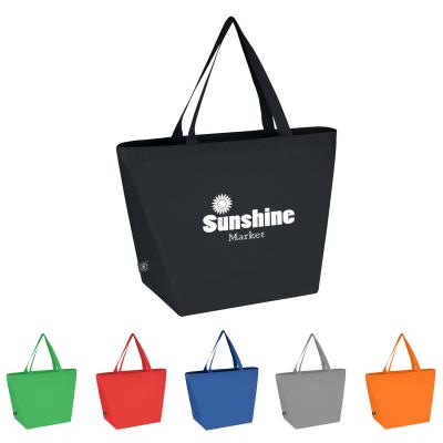 NON-WOVEN BUDGET TOTE BAG WITH 100% RPET MATERIAL