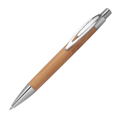 NP-227 Bamboo ballpen with sharp clip