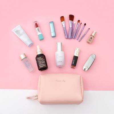 PVC Fresh and Minimalist Handheld Lip Protector & Waterproof Makeup Bag, Mini Storage Organizer