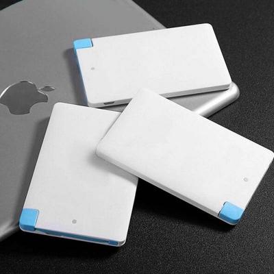 Card Power Bank 4000mAh, Business Card Portable Charger 2500mAh, Double-Sided Custom Logo & Pattern Printable
